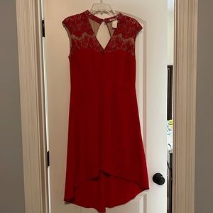 Red cocktail dress